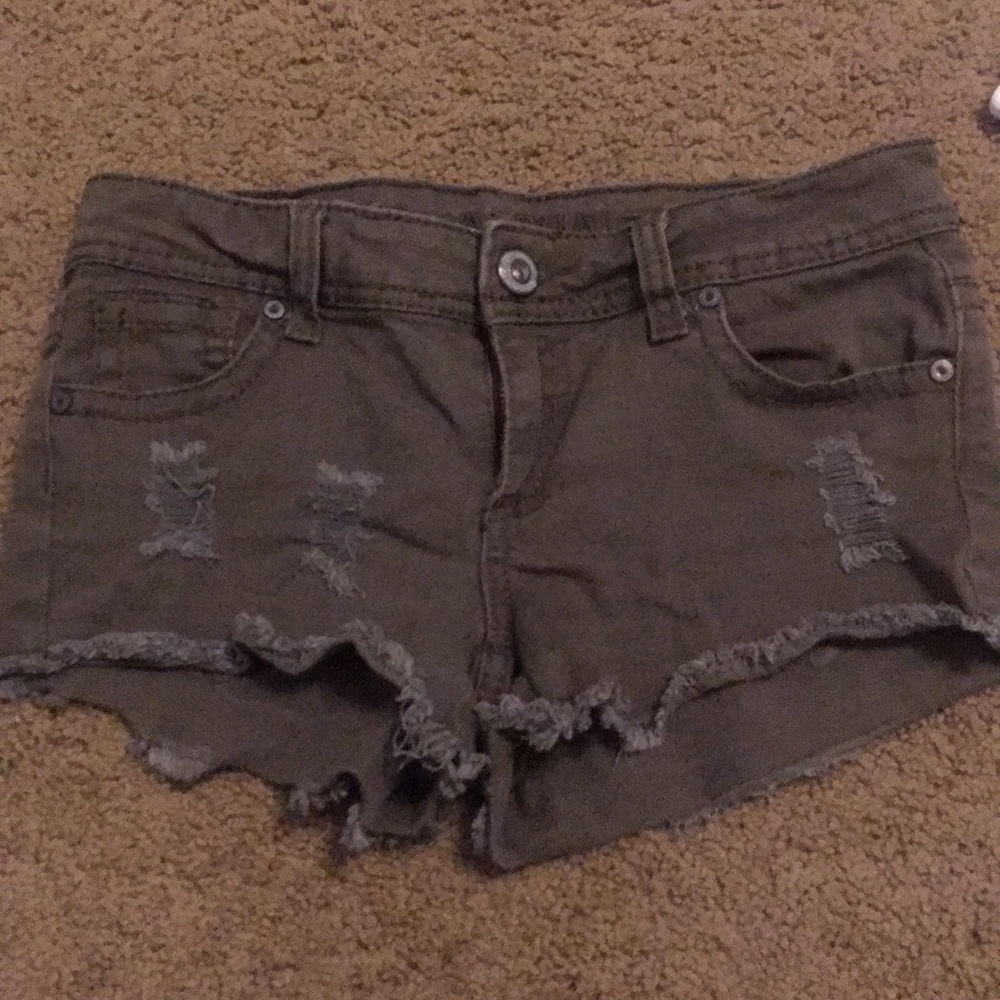 Green short shorts sz 5
